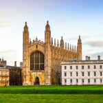 King College Chapel in late evening light, University of Cambridge, Cambridgeshire, England, United Kingdom, Europe